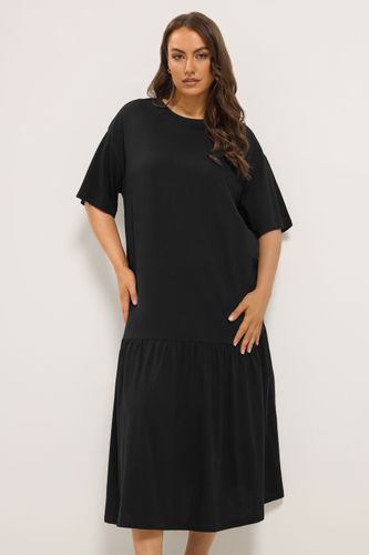 Robe Longue Noire À Taille Basse Size 44 - Yours - Modalova