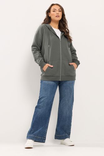Sweat À Capuche Zippé Gris Size 46 - Yours - Modalova
