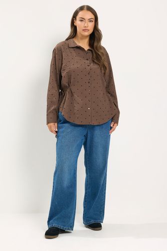 Chemise Texturée Marron À Pois Size 58-60 - Yours - Modalova