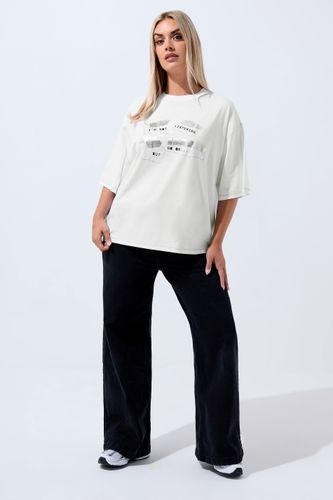 Tshirt Oversize Blanc « I'm Not Listening But Go On » Size 48 - Limited Collection - Modalova