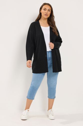 Cardigan Noir En Maille Size 42-44 - Yours - Modalova