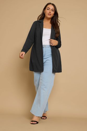 Blazer Long Noir Léger Size 42 - Yours - Modalova