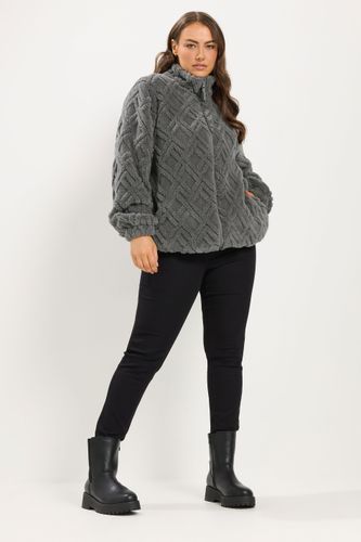 Veste Polaire Texturée Gris Anthracite Size 42 - Yours - Modalova