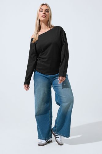 Top Noir À Épaules Dénudées Et Manches Longues Size 46 - Limited Collection - Modalova