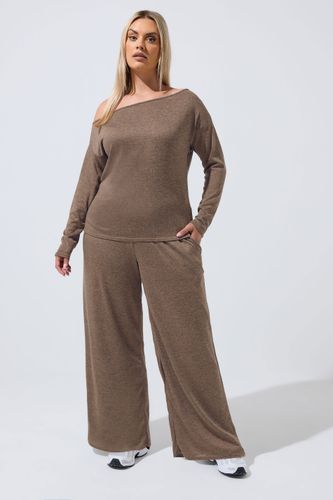 Top Marron Naturel À Épaules Dénudées Size 40 - Limited Collection - Modalova