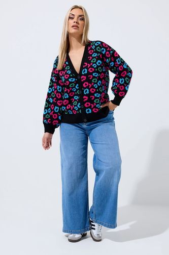 Cardigan À Manches Ballon Noir À Imprimé Léopard Size 42-44 - Limited Collection - Modalova
