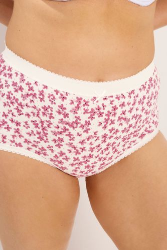 Lot De 5 Culottes Couvrantes À Fleurs Rose Et Noir Size 42-44 - Yours - Modalova