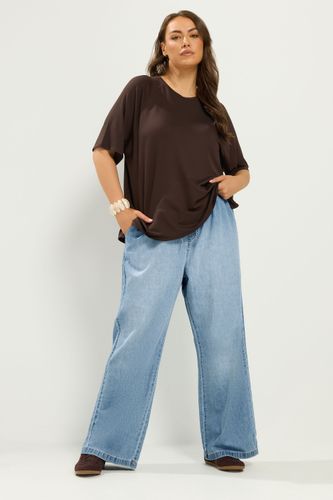 Jean Large Bleu Moyen À Cordon De Serrage Size Short > 48 - Yours - Modalova