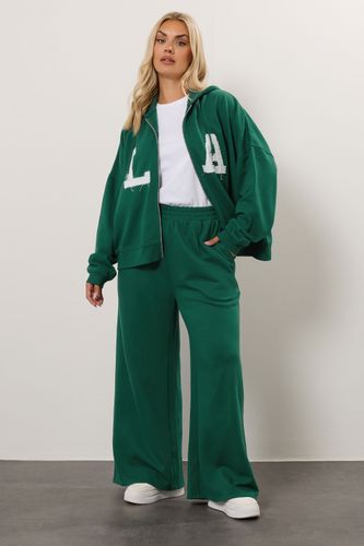 Pantalon De Jogging Large Vert « La » Size 48 - Yours - Modalova