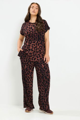 Pantalon Marron À Imprimé Léopard Size Regular > 44 - Yours - Modalova