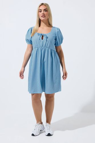 Robe Courte Bleue À Pois Size 38 - Limited Collection - Modalova