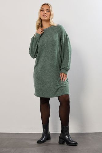 Robe Pull Verte Douce Au Toucher Size 48 - Yours - Modalova