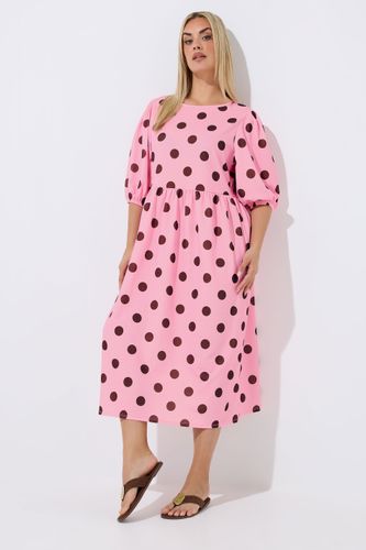 Robe Rose À Pois Size 44 - Limited Collection - Modalova