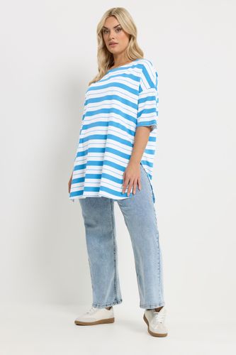 Tshirt À Rayures Bleu Size 46 - Yours - Modalova