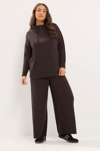 Sweat À Capuche En Maille Marron Chocolat Size 58-60 - Yours - Modalova