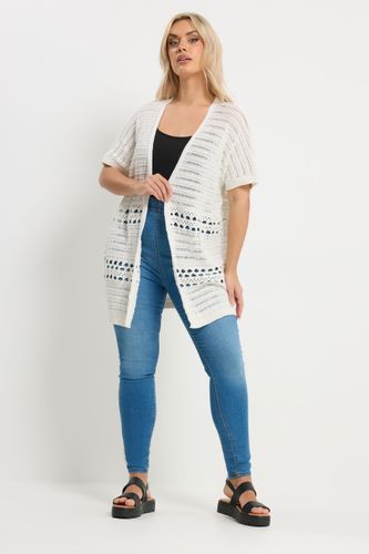 Kimono En Crochet Ivoire Size 42-44 - Yours - Modalova