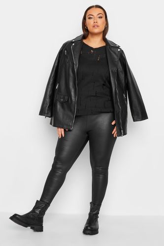 Luxury Pull En Maille Noir Style Déchiré Size 50-52 - Yours - Modalova