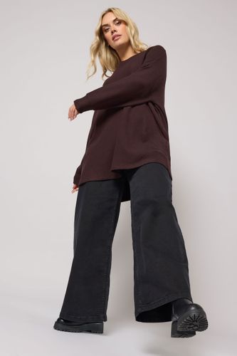 Yours Pull Doux Chocolat Size 44 - Yours - Modalova