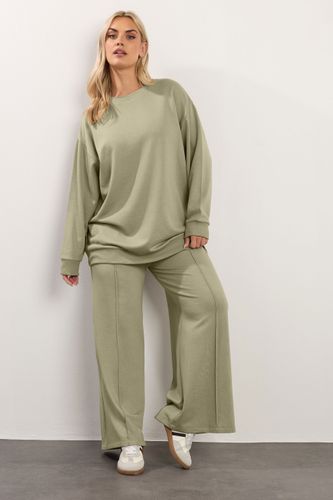 Pantalon De Jogging Large Vert Kaki Clair Size 46 - Yours - Modalova