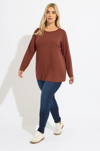 Curve Tshirt À Manches Longues Size 48 - Yours - Modalova