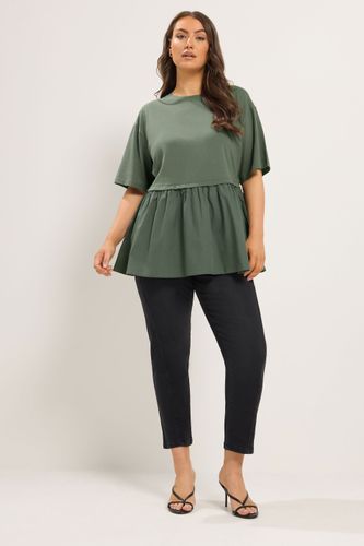 Limited Collection Tshirt En Popeline Kakisize 46 - Yours - Modalova