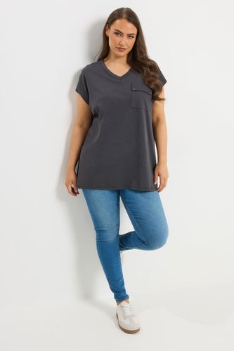 Tshirt À Poche Gris Anthracite Size 48 - Yours - Modalova