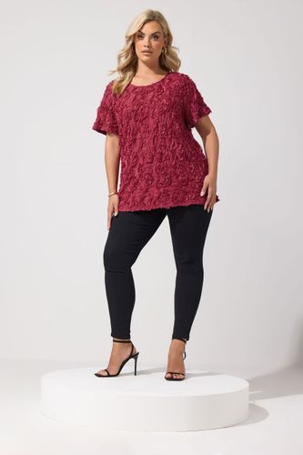 Top Rouge À Motif Abstrait 3D Size 52 - Yours London - Modalova