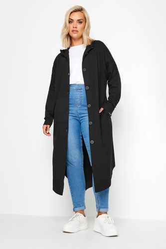 Veste À Capuche Noire Maxi À Capuche Size 48 - Yours - Modalova