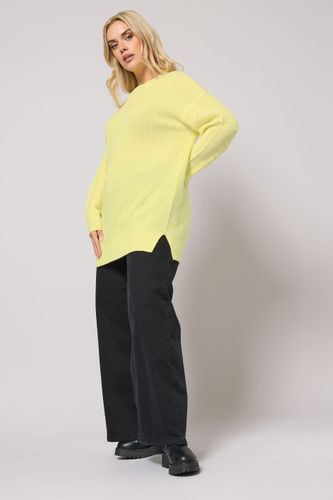 Pull À Épaules Tombantes Jaune Beurre Size 54-56 - Yours - Modalova