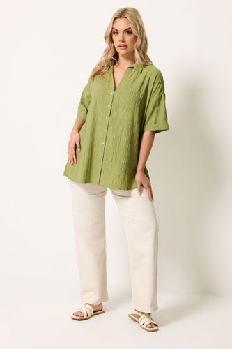 Chemise Texturée Verte Size 62-64 - Yours - Modalova