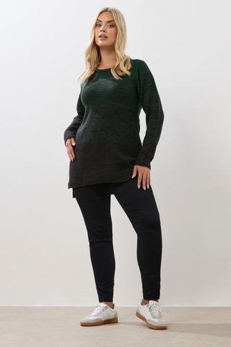 Curve Pull Colorblock Vert Foncé Size 46-48 - Yours - Modalova
