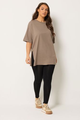 Tshirt Long Décontracté Marron Size 48 - Yours - Modalova