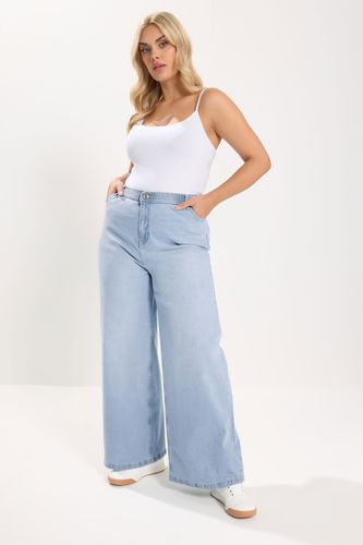 Jean Large Décontracté Bleu Clair Size Regular > 46 - Yours - Modalova