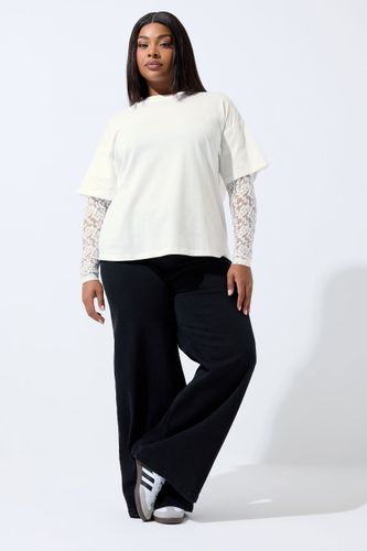 Tshirt À Manches Longues En Dentelle Blanche Size 42 - Limited Collection - Modalova