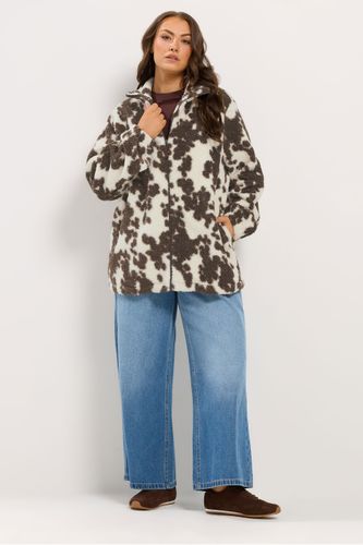 Polaire Zippée Blanche À Imprimé Dalmatien Size 58-60 - Yours - Modalova