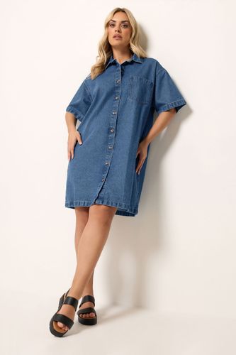 Robechemise En Jean Bleu Moyen Size 42 - Yours - Modalova
