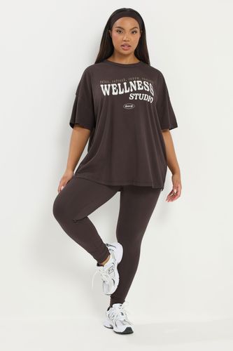 Active Tshirt Marron Chocolat Wellness Studio Size 44 - Yours - Modalova