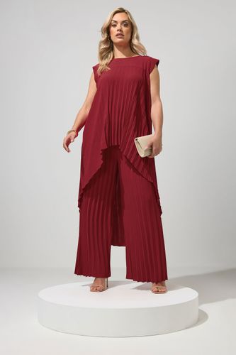Ensemble Plissé Rouge Size 48 - Yours London - Modalova