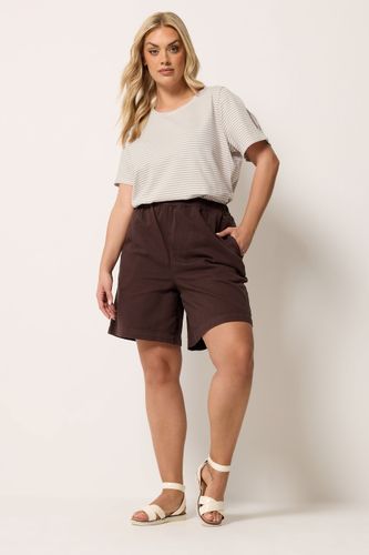 Tshirt Trapèze Marron Naturel À Rayures Size 44 - Yours - Modalova