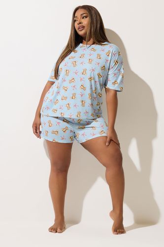 Ensemble De Pyjama Short Bleu Nounours Size 46 - Limited Collection - Modalova