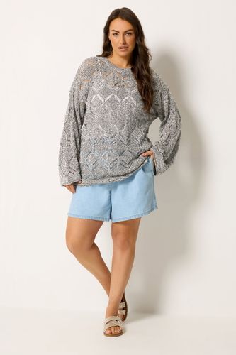 Pull En Maille Crème Manches Longues Size 54-56 - Yours - Modalova