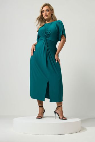 Robe Nouée Devant Bleu Sarcelle Size 42 - Yours London - Modalova