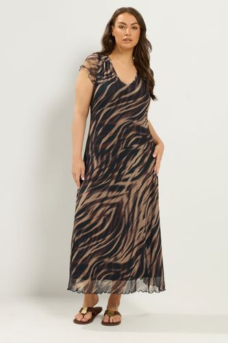 Yours Robe Longue Marron Size 46 - Yours - Modalova