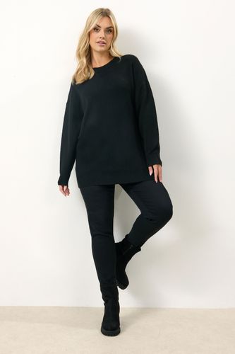 Pull Noir Doux À Col Rond Size 42-44 - Yours - Modalova