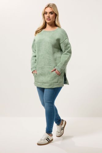 Sweatshirt Vert Clair À Poches Et Motif Abstrait Size 50-52 - Yours - Modalova