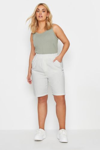 Bermuda Blanc En Coton Size 48 - Yours - Modalova