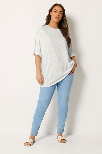 Tshirt Effet Dévoré Blanc À Imprimé Animal Size 58-60 - Yours - Modalova