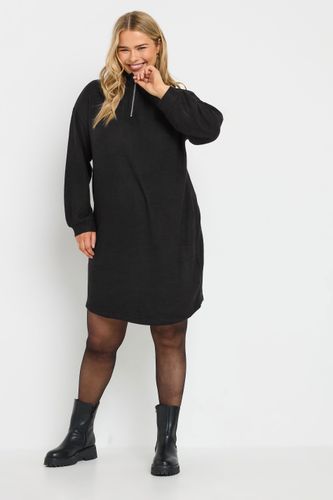 Robepull Noire Nervurée En Maille Size 50-52 - Yours - Modalova