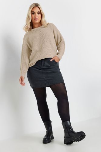 Pull En Maille Essentiel Marron Naturel Size 54-56 - Yours - Modalova
