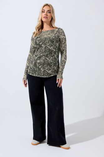 Haut En Maille Camouflage Marron Size 48 - Limited Collection - Modalova